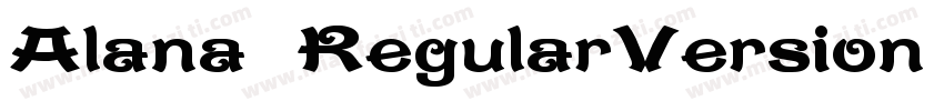 Alana RegularVersion 20字体转换